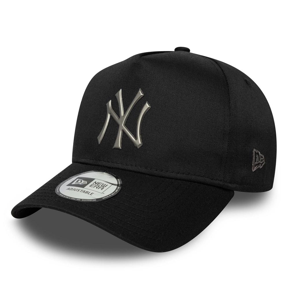 Czapka unisex New Era New York Yankees MLB Metallic 9FORTY E-Frame 60771870 - czarna