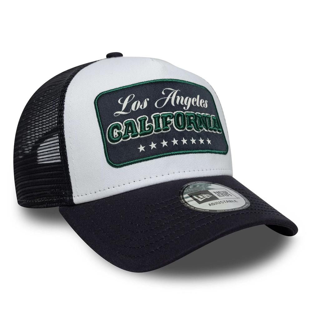 Czapka męska New Era Location Patch 9FORTY A-Frame Trucker 60771857 - granatowa