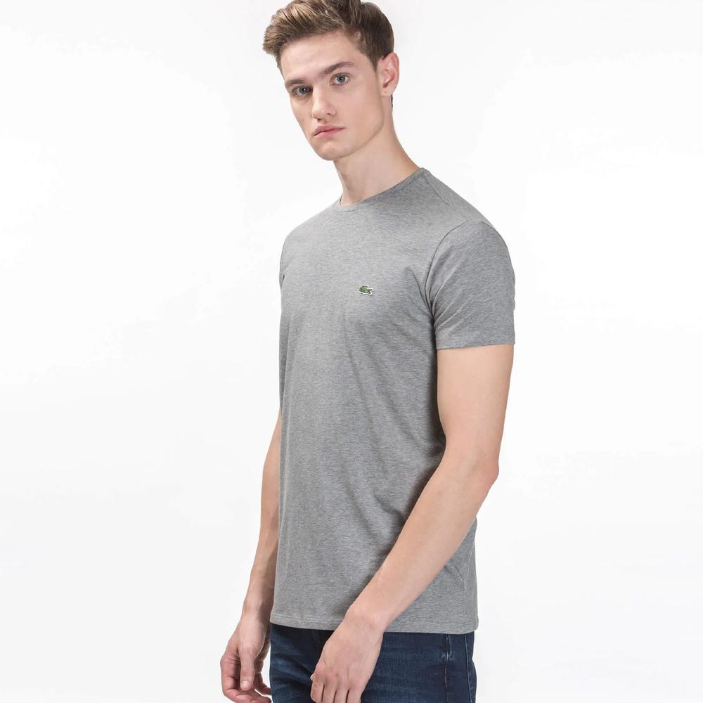 Koszulka męska Lacoste Crew Neck Pima Cotton Jersey TH6709-CCA - szara