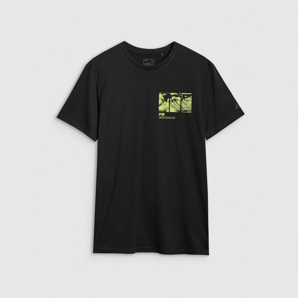 Koszulka męska 4F RSS24TTSHM210620S - czarna