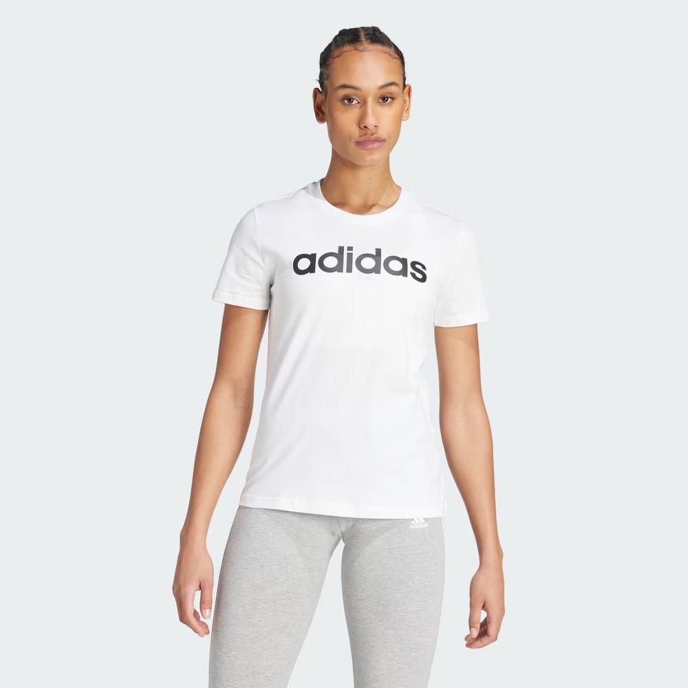 Koszulka adidas Sportswear Loungwear Essentials Slim Logo GL0768 - biała