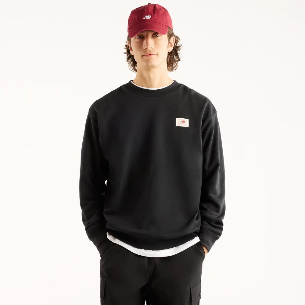 Bluza męska New Balance Woven Label MT6175T5BK - czarna