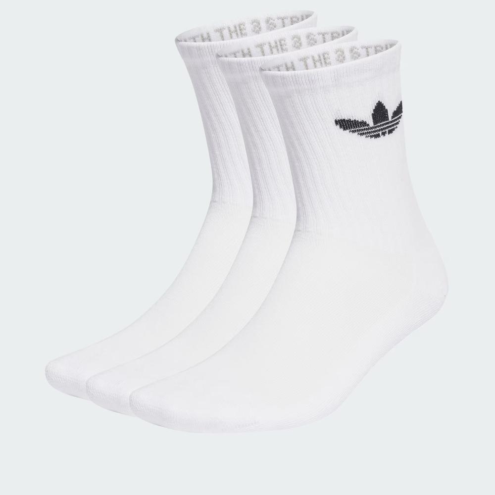 Skarpetki unisex adidas Originals Trefoil Cushion Crew Socks 3 Pairs IJ5616 - białe