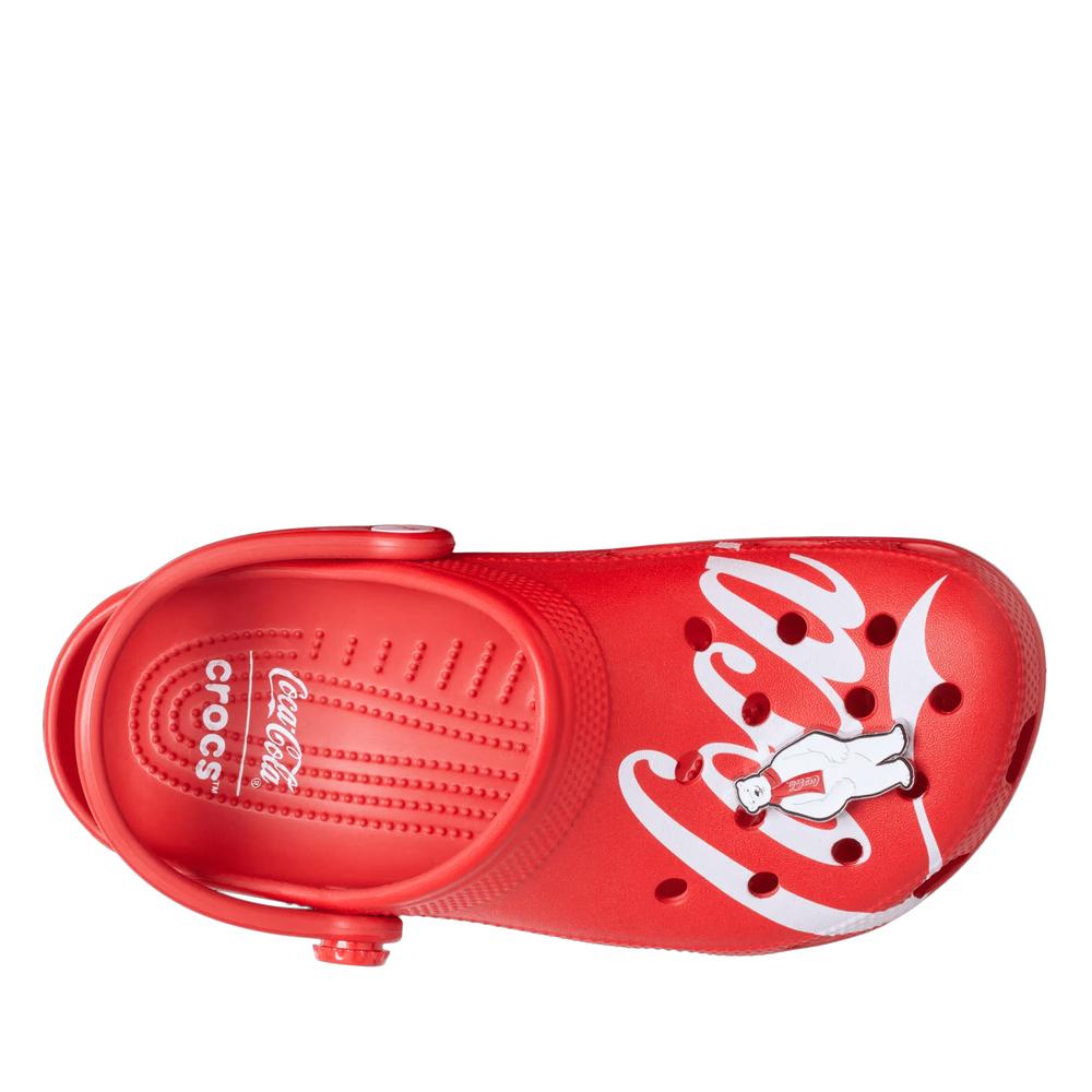 Klapki unisex Crocs Coca Cola Classic Clog 212129-90H - czerwone