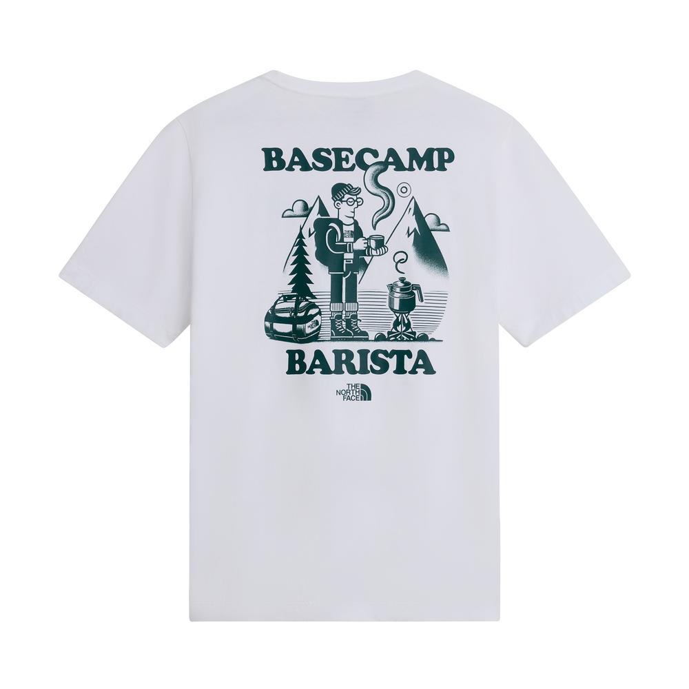 Koszulka męska The North Face Basecamp Barista 0A8JAAVD91 - biała