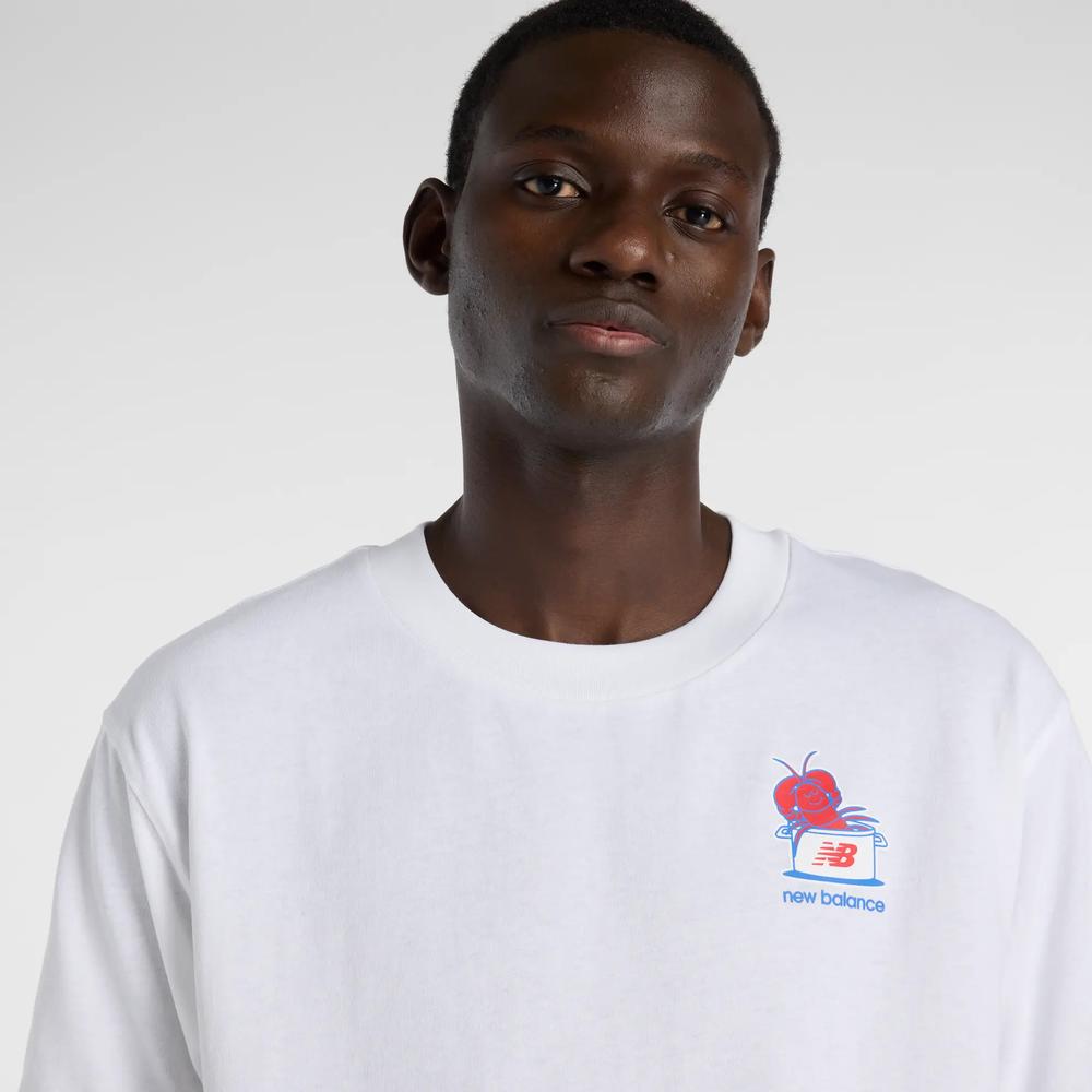 Koszulka męska New Balance MT61Y1F6WT - biała