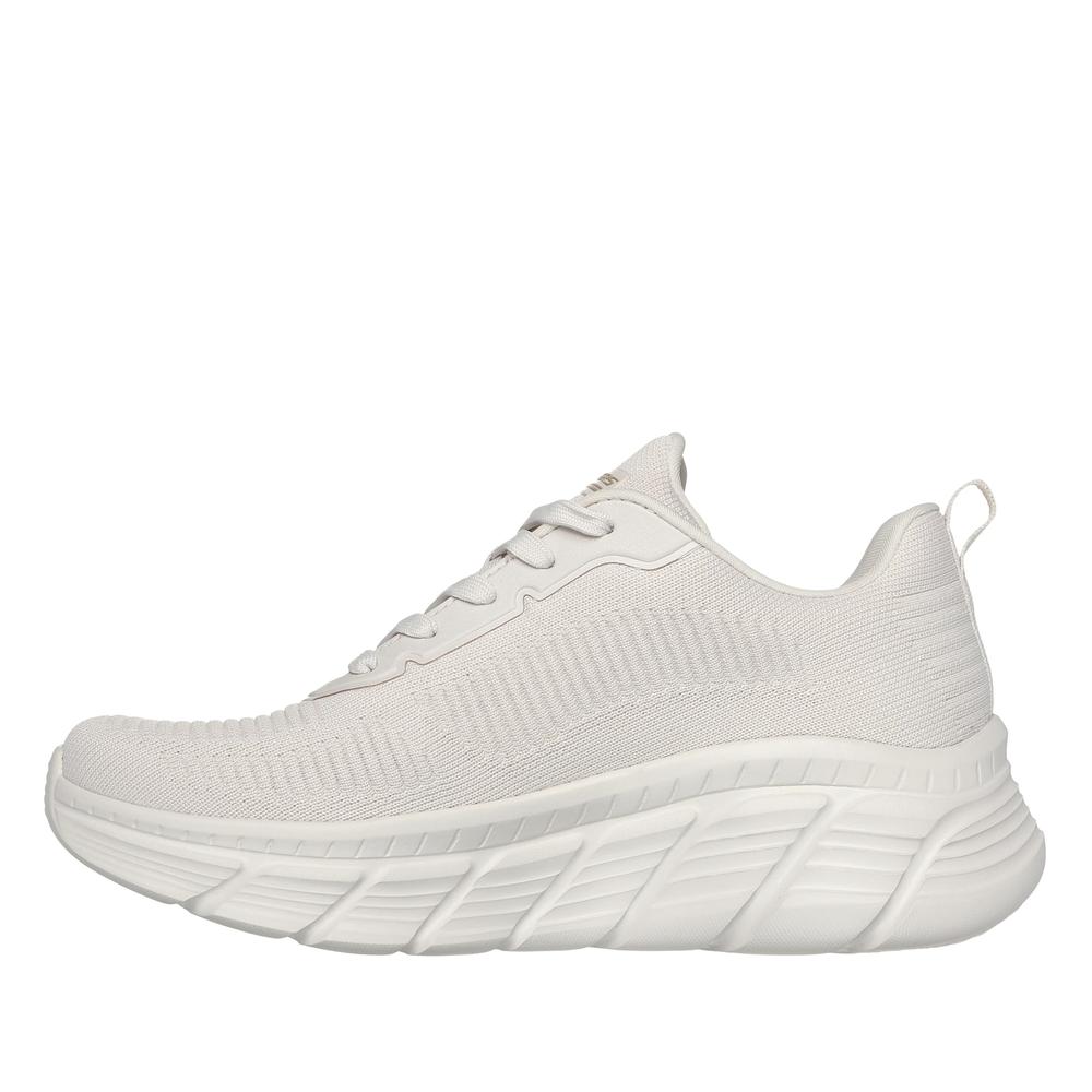 Buty damskie Skechers Bobs Sport B Flex Hi Flying Hi 117385OFWT - białe