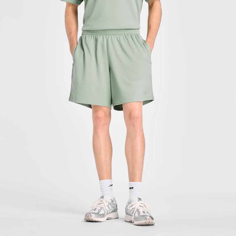 Spodenki męskie New Balance MB61V17CAAR - zielone