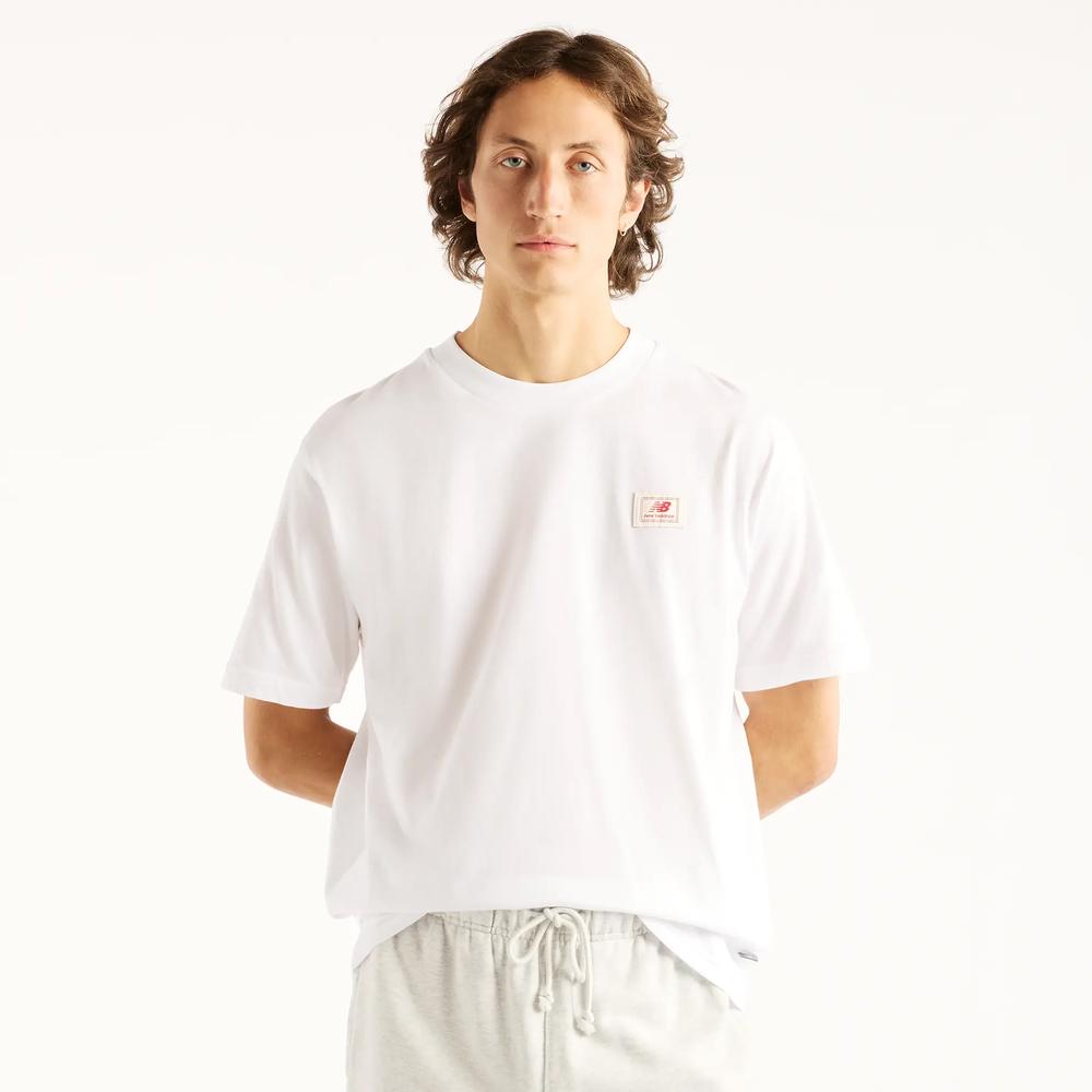 Koszulka męska New Balance Woven Label MT53928WT - biała