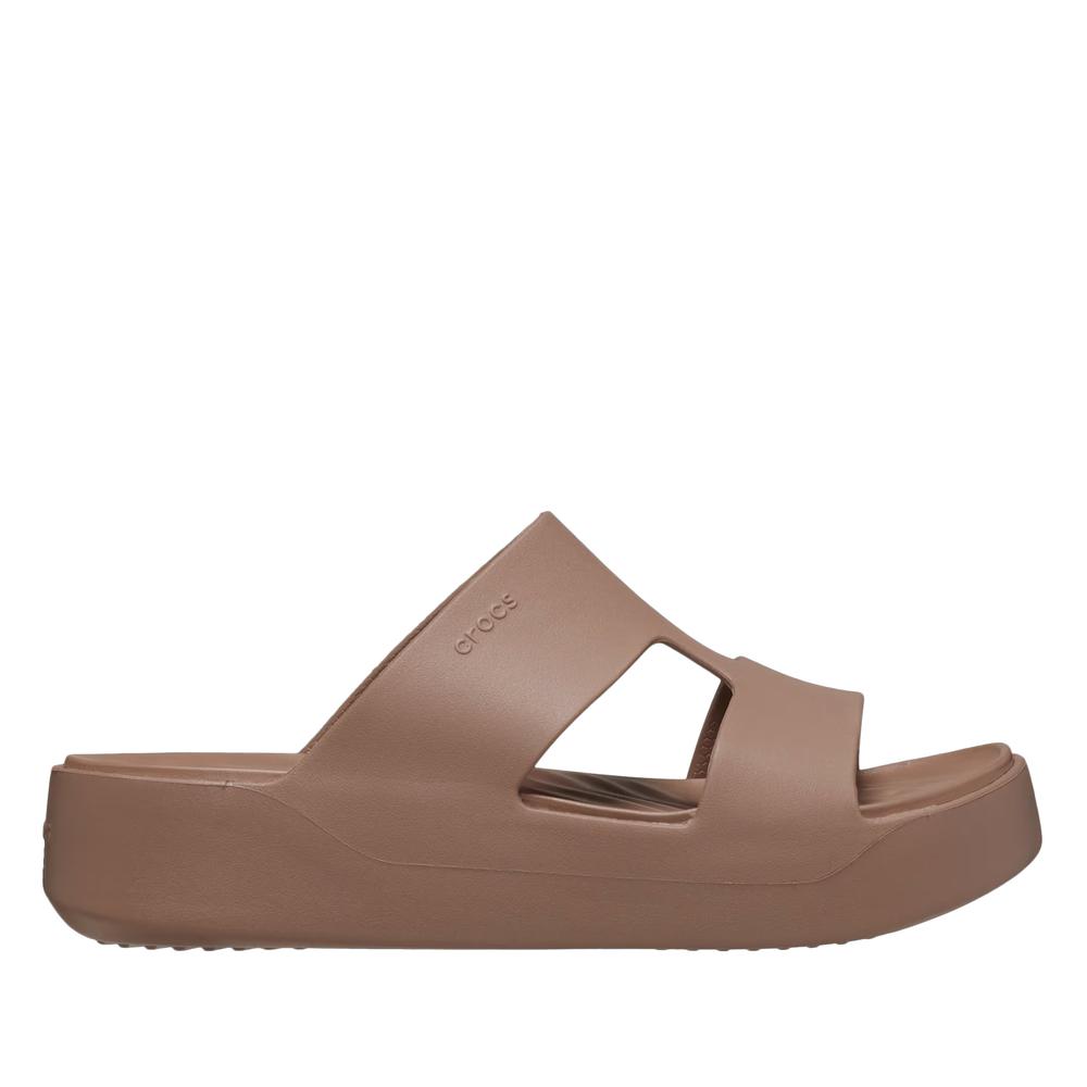 Klapki damskie Crocs Getaway Platform H-Strap 209409-2Q9 - brązowe