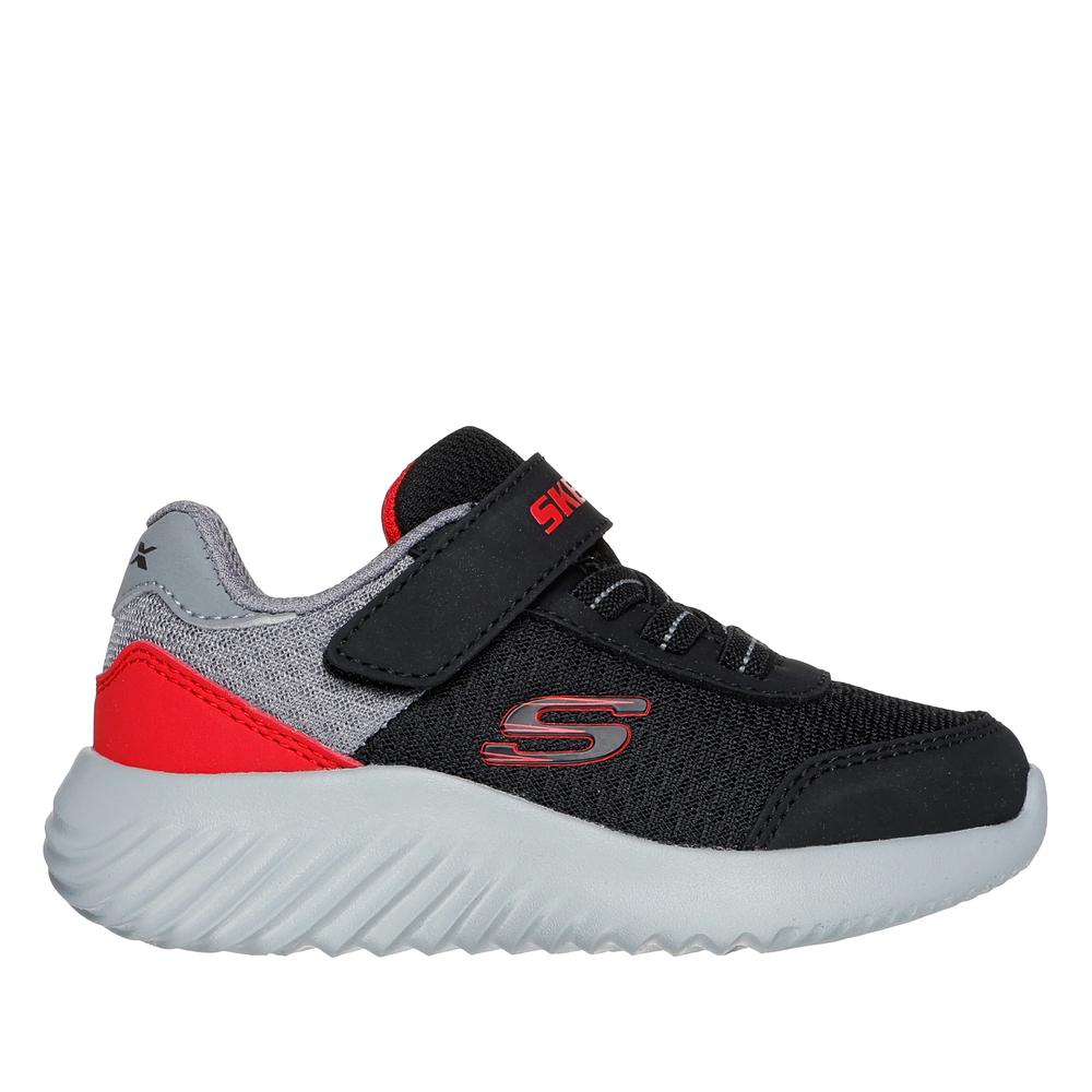 Buty dziecięce Skechers Bounder Trekzic 403908NBKRD - czarno-szare