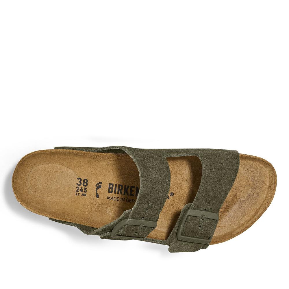 Klapki męskie Birkenstock Arizona 1025657 - zielone