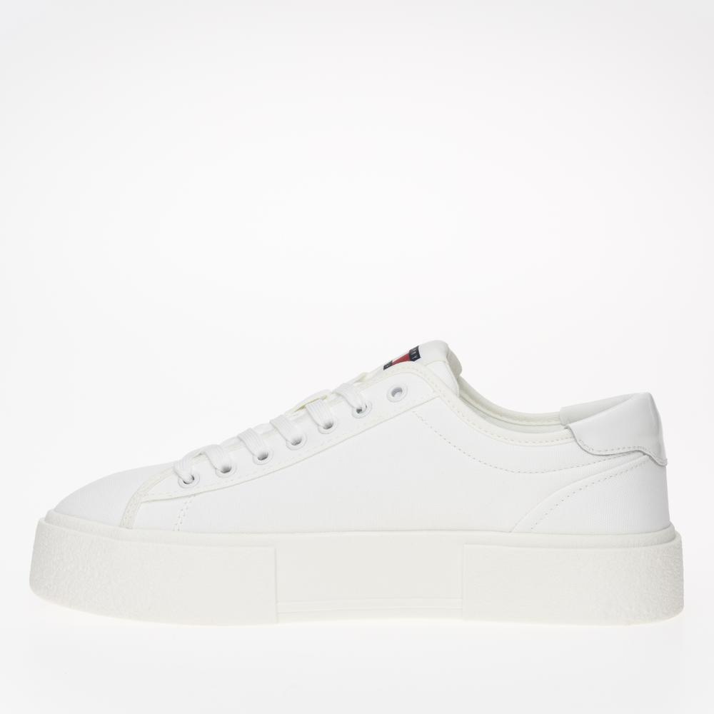 Buty Tommy Jeans Floxing Flatform EN0EN02480-YBL - białe