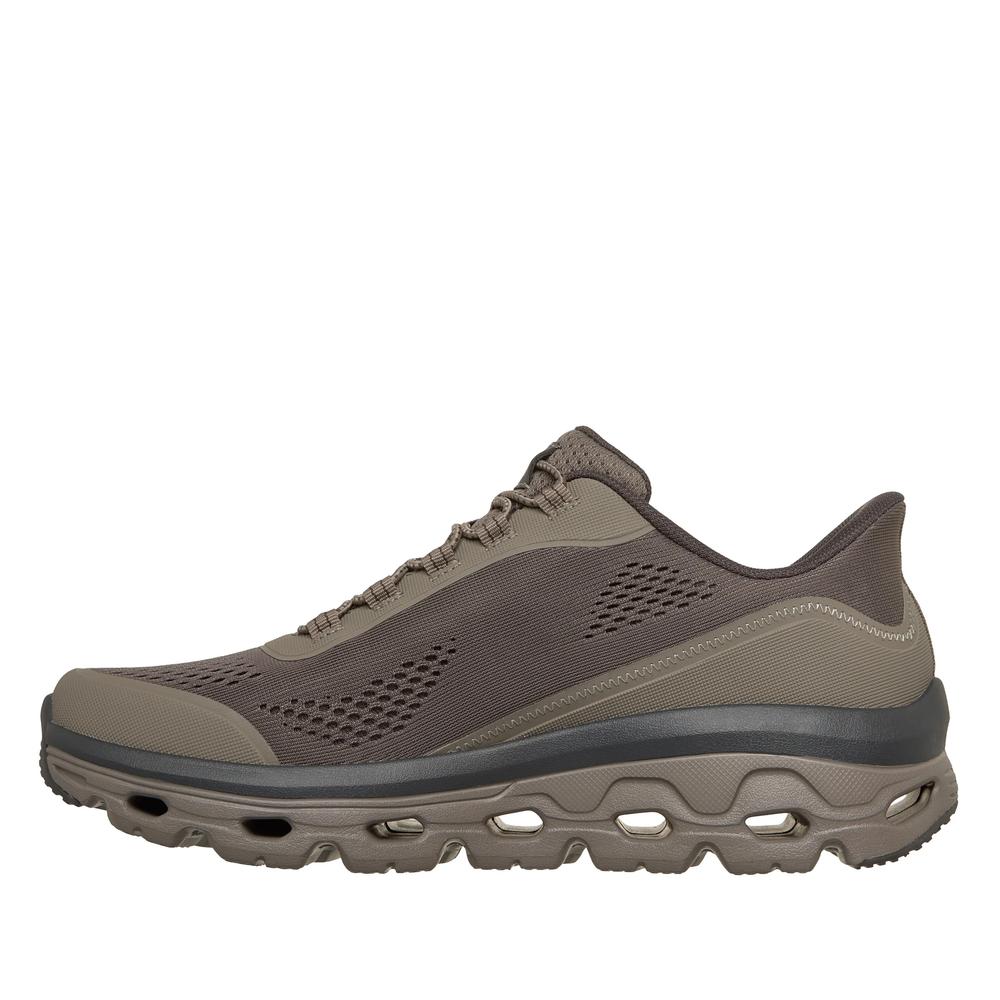 Buty męskie Skechers Slip-ins: Glide-Step Sole - Glover Peak 237812TPE - brązowe