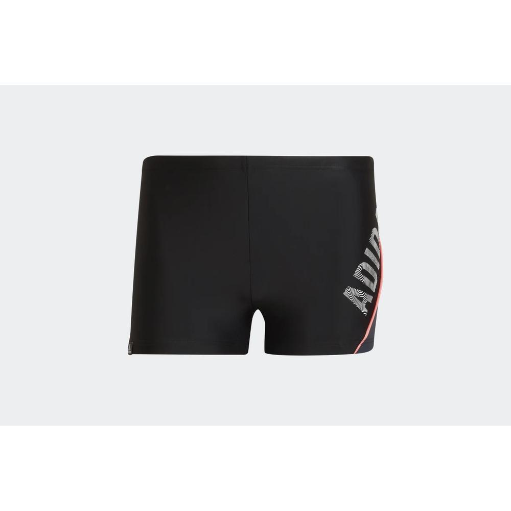 Kąpielówki adidas Wording Swim Boxers HA0324 - czarne