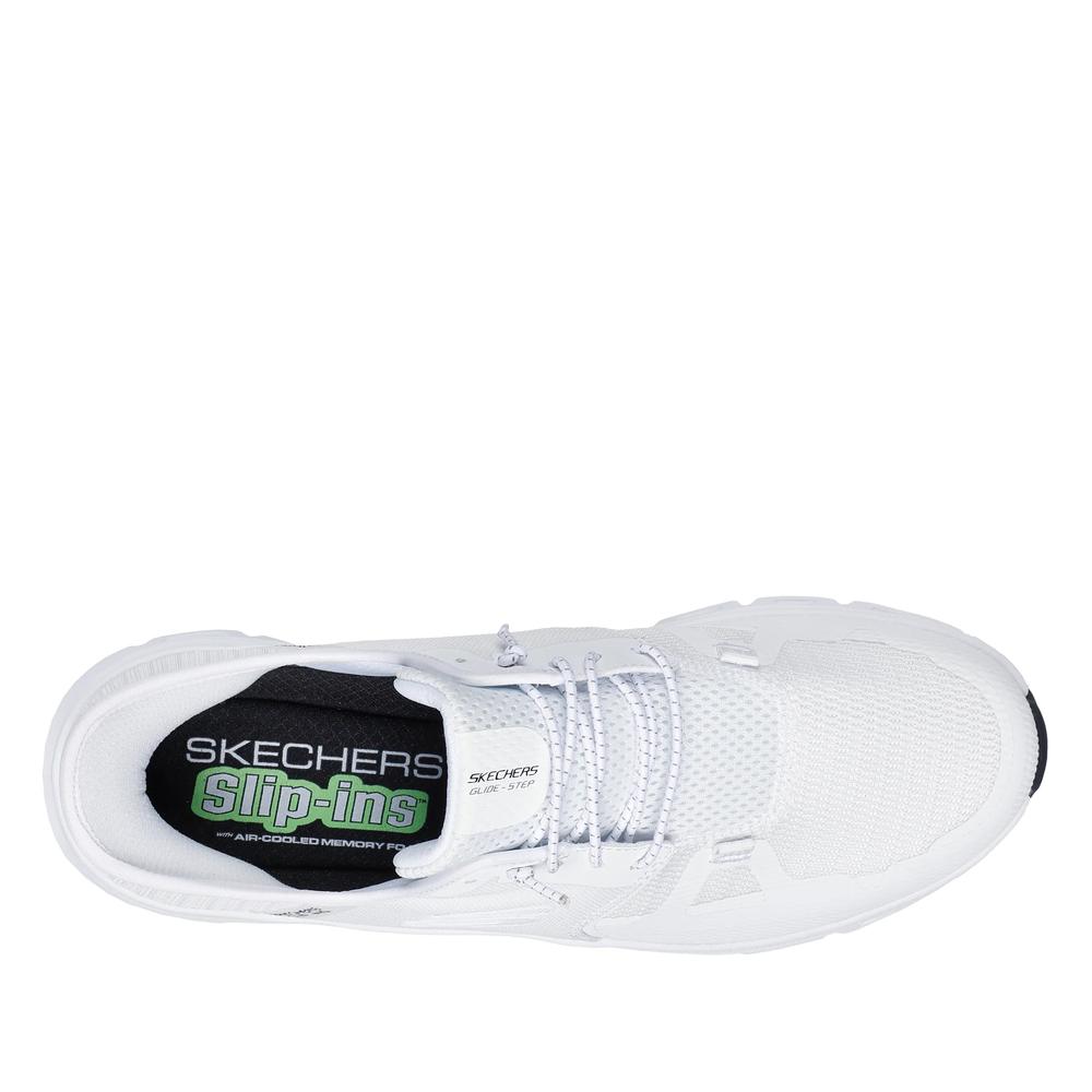 Buty męskie Skechers Slip-ins: Glide-Step Pro 232930WHT - białe
