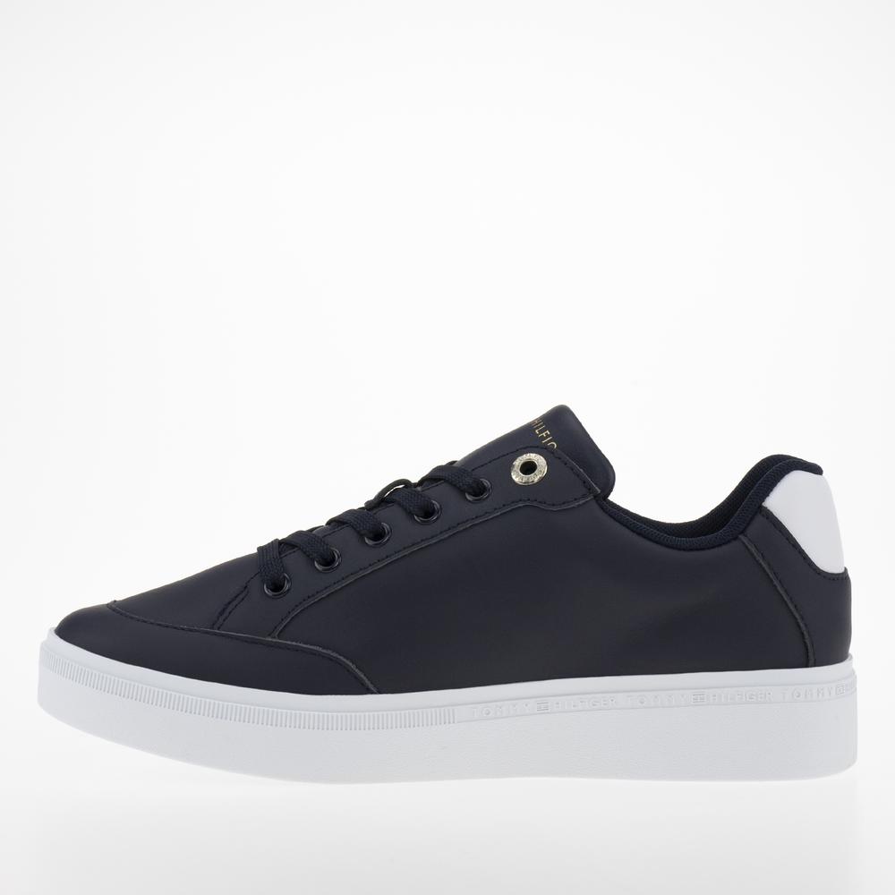 Buty Tommy Hilfiger Court Sneaker With Webbing FW0FW07106-DW6 - granatowe