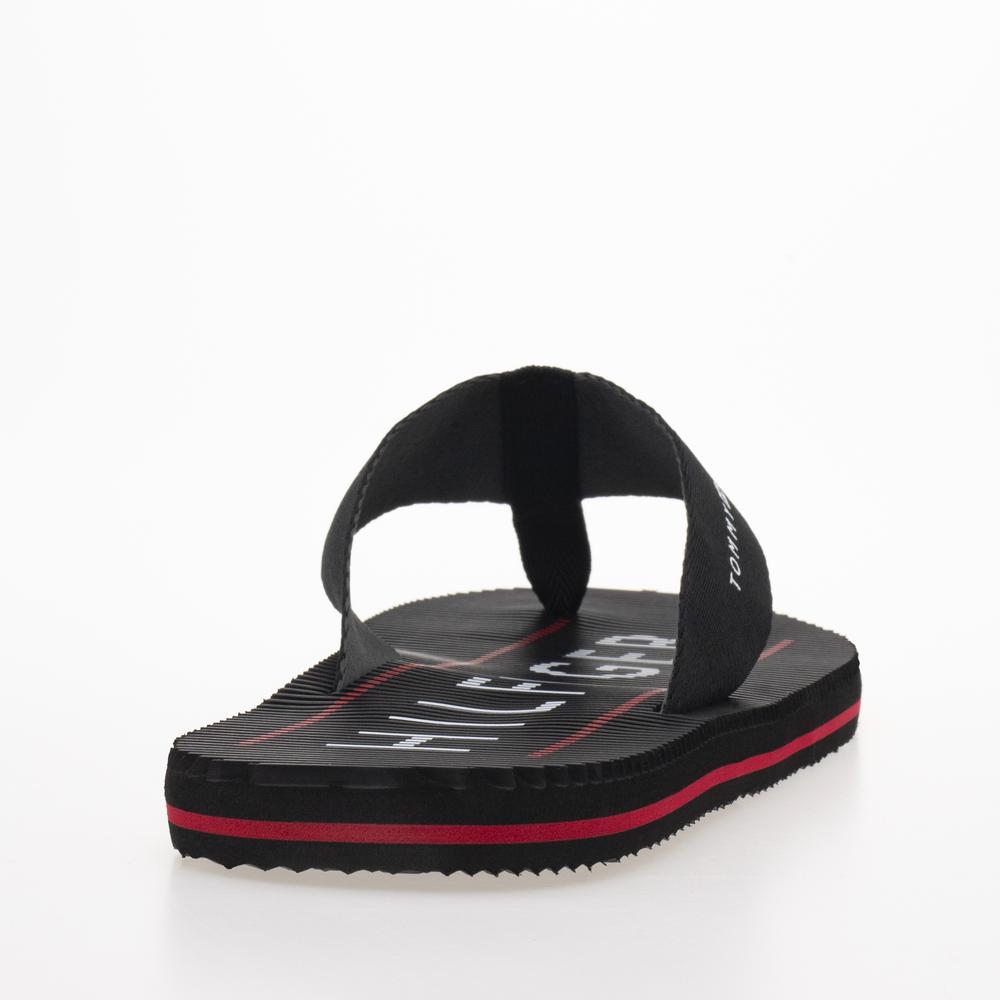 Japonki Tommy Hilfiger Massage Footbed Beach Sandal FM0FM04474-BDS - czarne