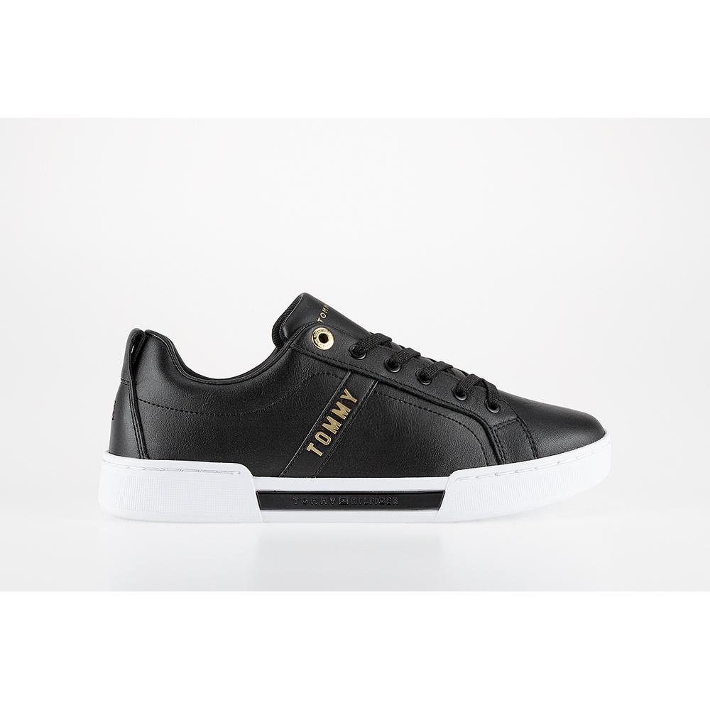 TOMMY HILFIGER GOLD-TONE DETAILING TRAINERS > FW0FW05217-BDS