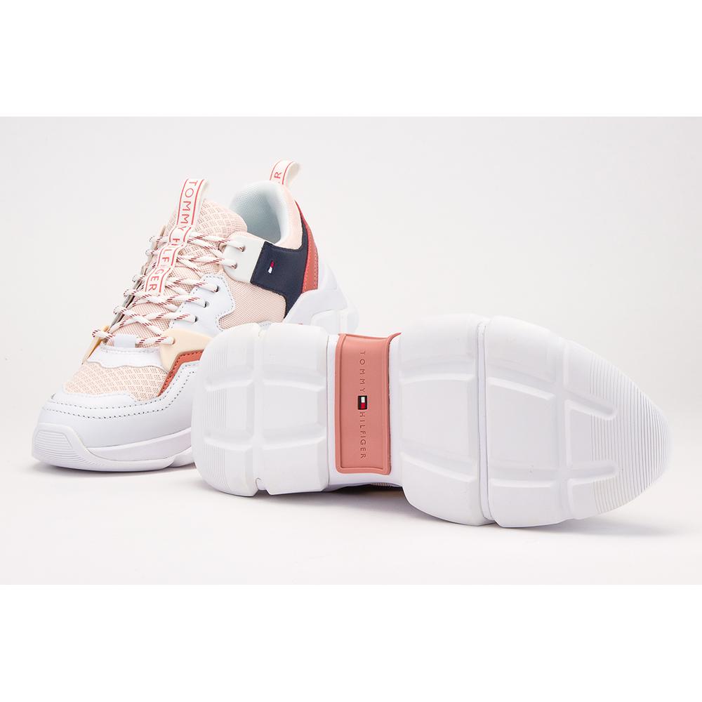 TOMMY HILFIGER CHUNKY LEATHER SNEAKER > FW0FW04695-GNQ