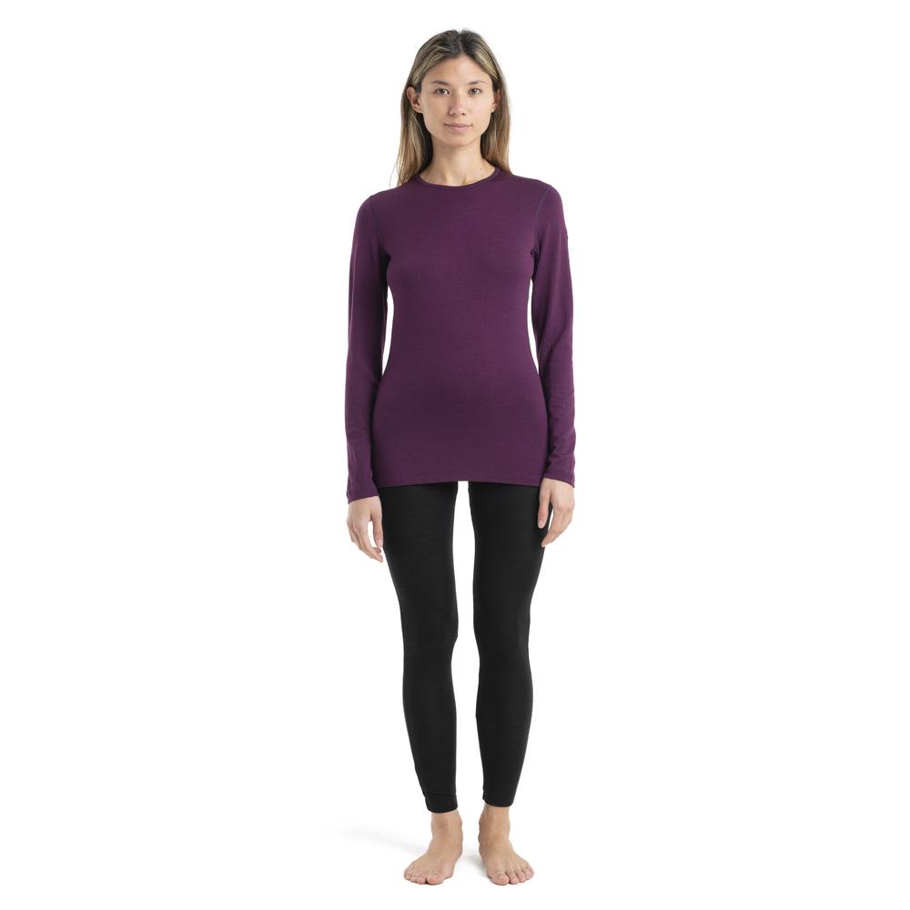 Koszulka Icebreaker Merino 260 Tech Long Sleeve Crewe Thermal Top 1043878531 - fioletowa