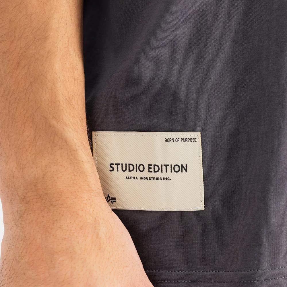 Koszulka męska Alpha Industries Studio Edition 156550684 - szara