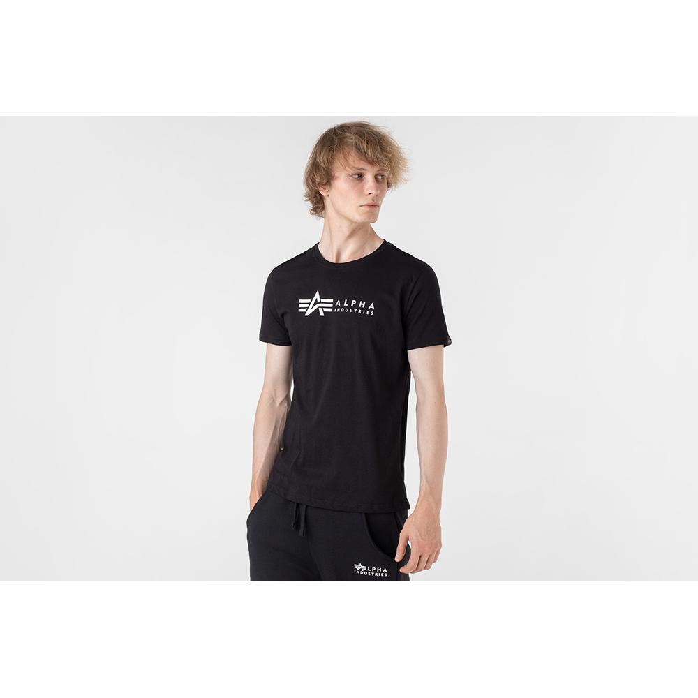 Koszulka Alpha Industries Label T 2 Pack 11853403 - czarna