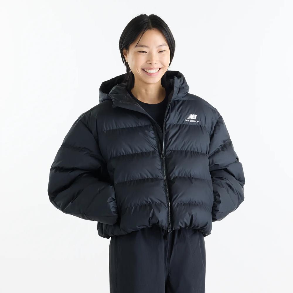 Kurtka damska New Balance Boston Puffer WJ62V5SNBK - czarna