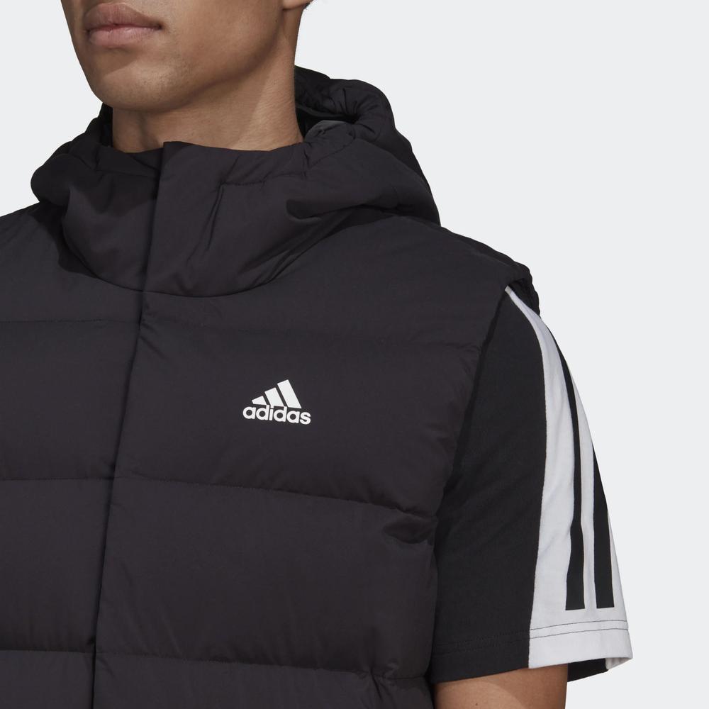 Bezrękawnik adidas Helionic Hooded Down Vest HG6277 - czarny