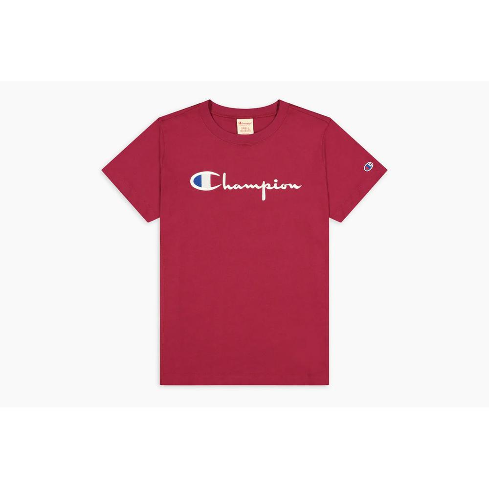 Koszulka Champion Big Logo Crew Neck 114128-RS510 - różowa