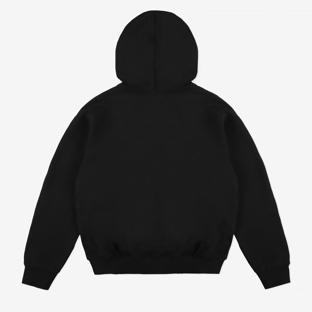 Bluza męska Prosto Zip Hoodie Axel KL251MSWE2181 - czarna