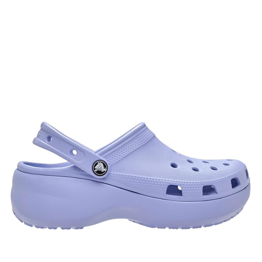 Klapki damskie Crocs Classic Platform Clog 206750-453 - fioletowe