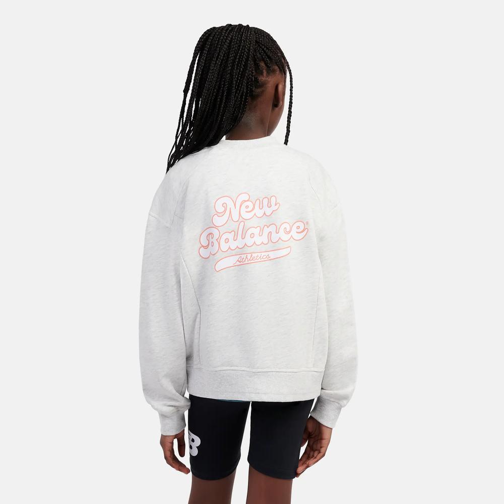 Bluza dziecięca New Balance LAKG0205AHH - szara