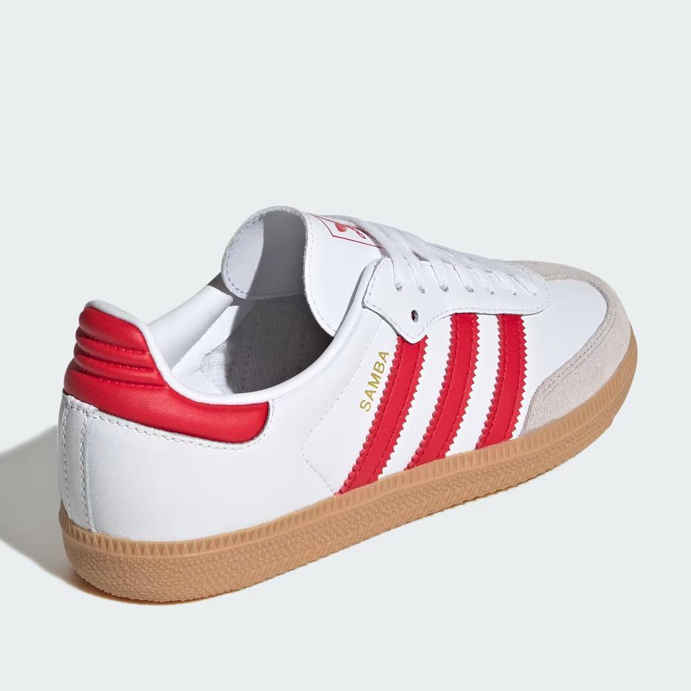 Buty młodzieżowe adidas Originals Samba OG J JQ2833 - białe