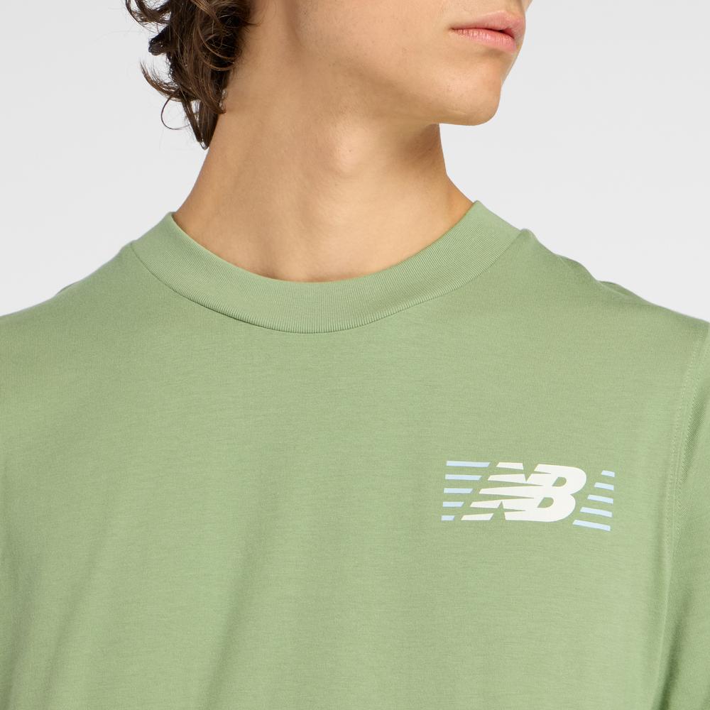 Koszulka męska New Balance MT6179UMAAR - zielona