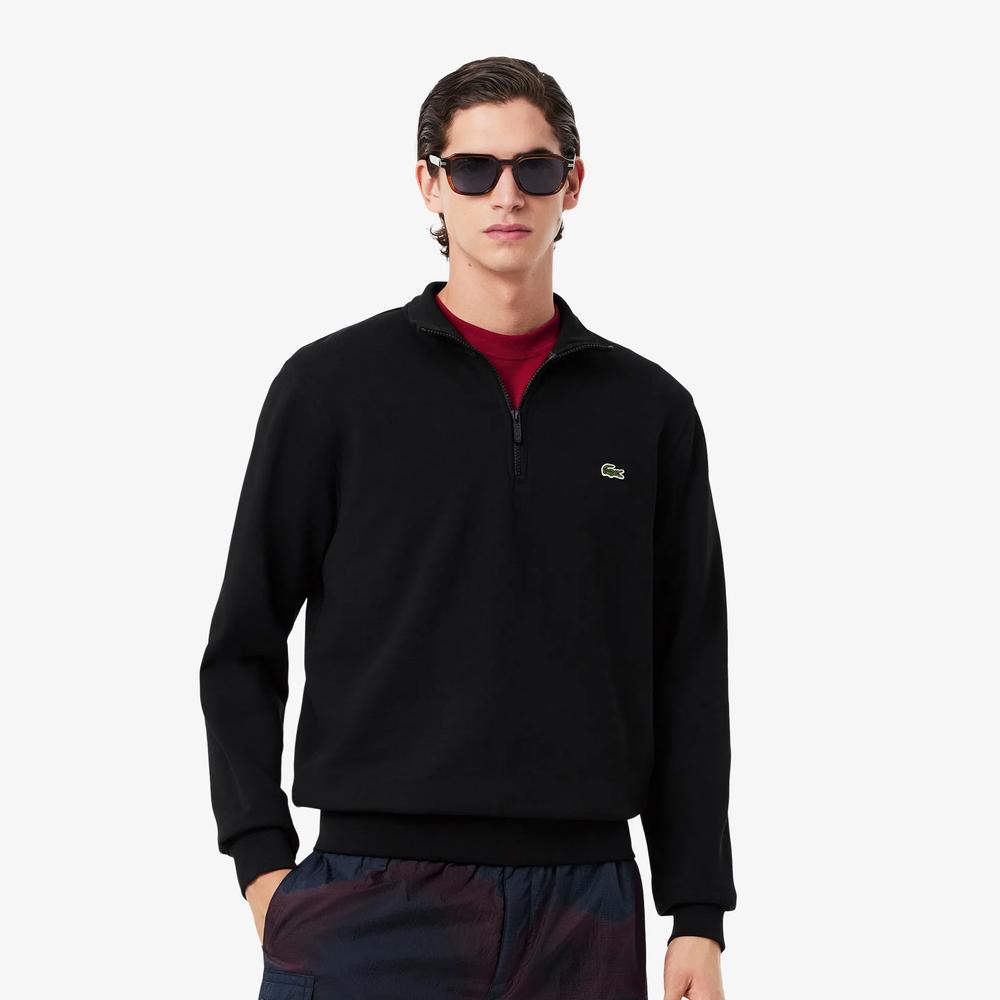 Bluza męska Lacoste Interlock SH9774-031 - czarna