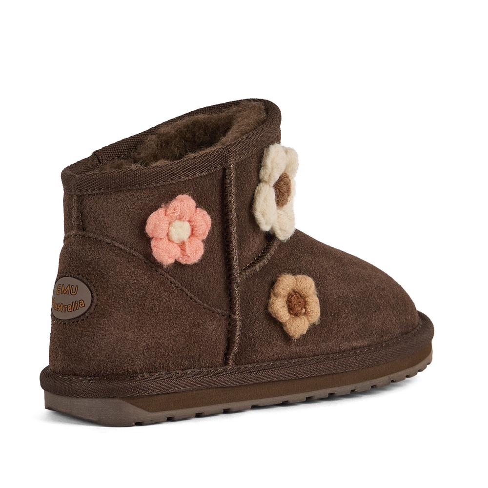 Buty dziecięce Emu Australia Daisy K13232CHOC - brązowe