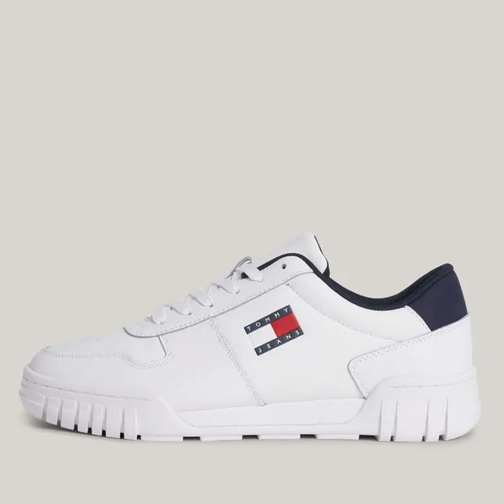 Buty Tommy Jeans TJM Cupsole Essential EM0EM01396-YBS - białe