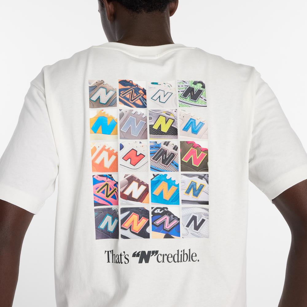 Koszulka męska New Balance N Collage MT6161TQSST - biała