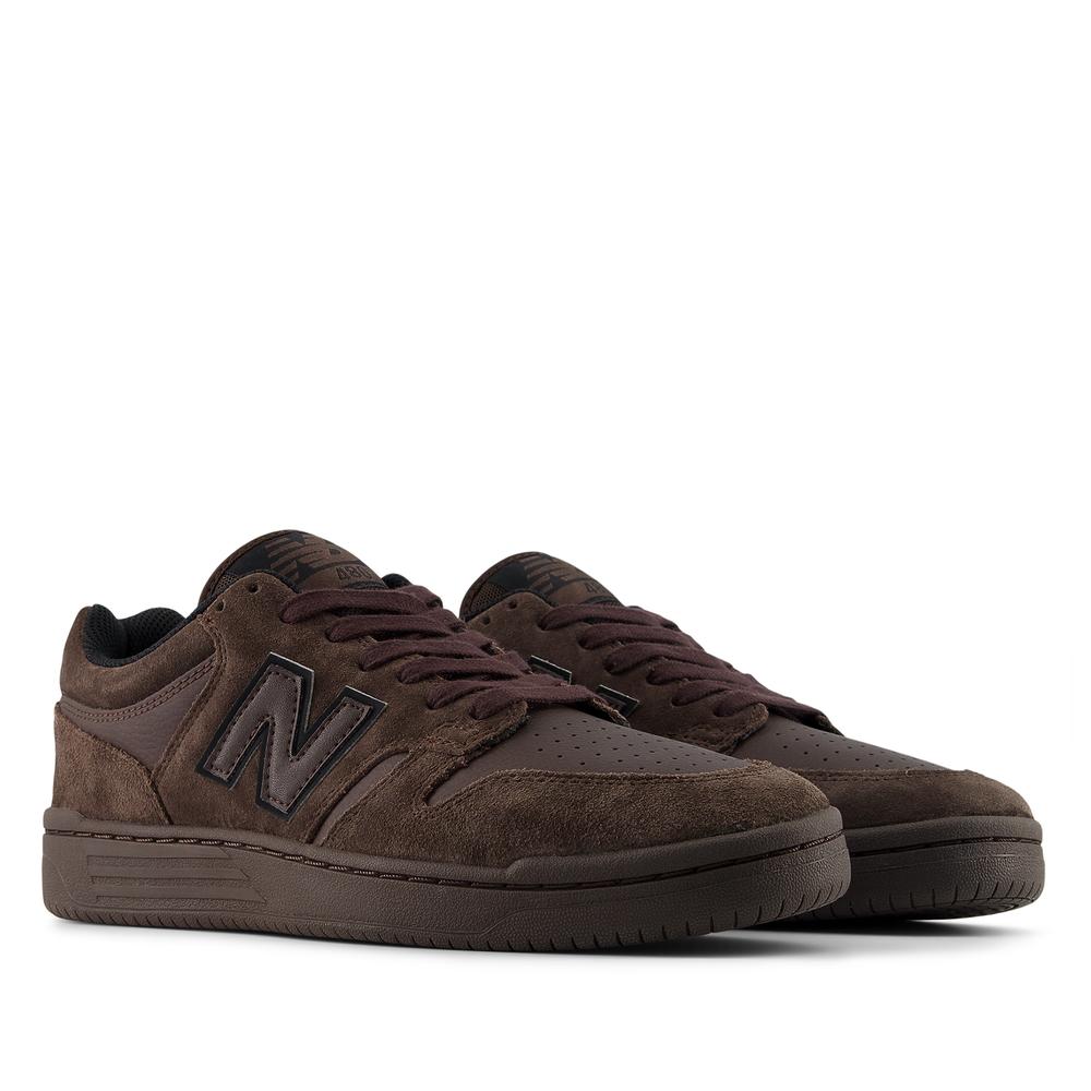 Buty męskie New Balance Numeric UN480CHC - brązowe