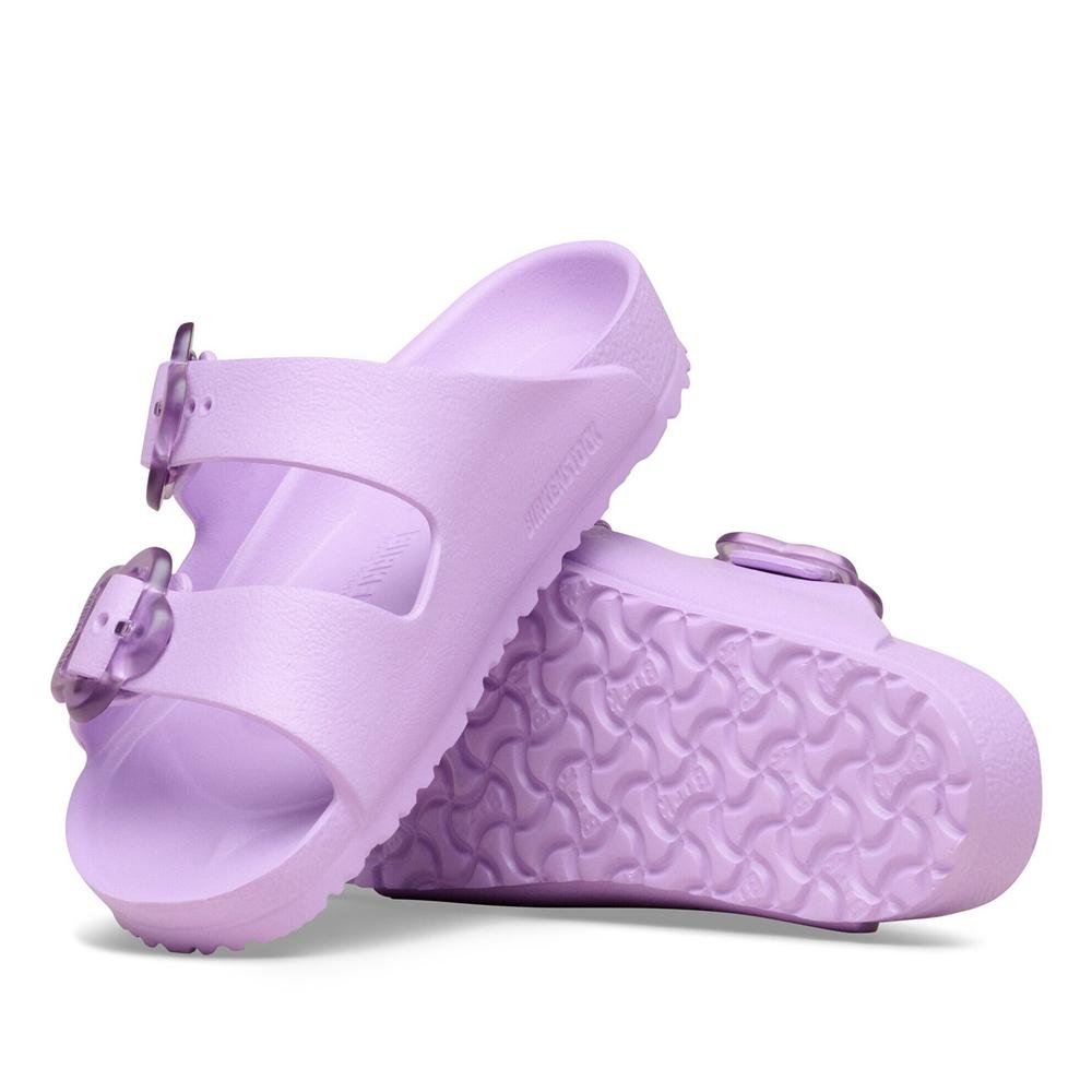Klapki dziecięce Birkenstock Arizona Flower Eva 1031262 - fioletowe