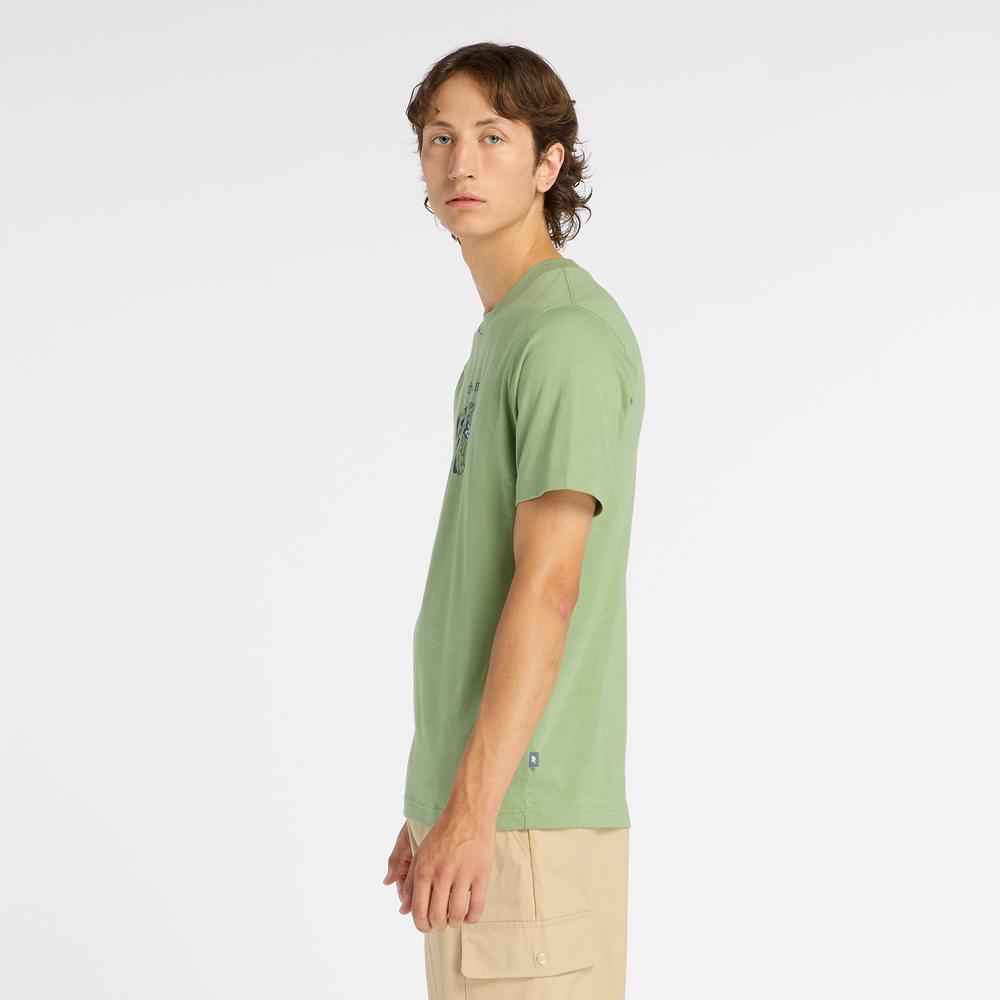 Koszulka męska New Balance MT61778SAAR - zielona