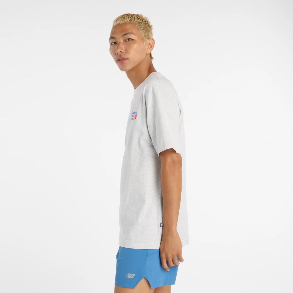 Koszulka męska New Balance MT41908AHH - szara