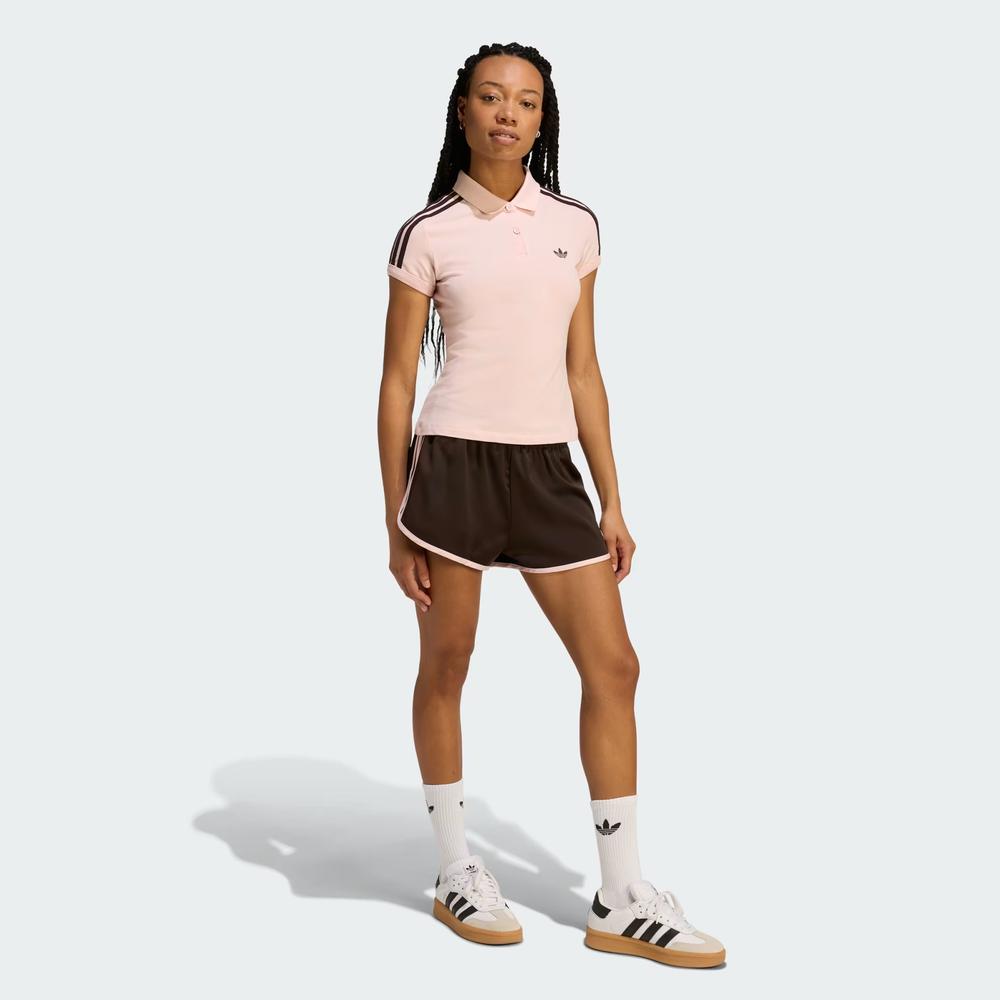 Spodenki damskie adidas Originals 3-Stripes Sprinter KC9006 - brązowe