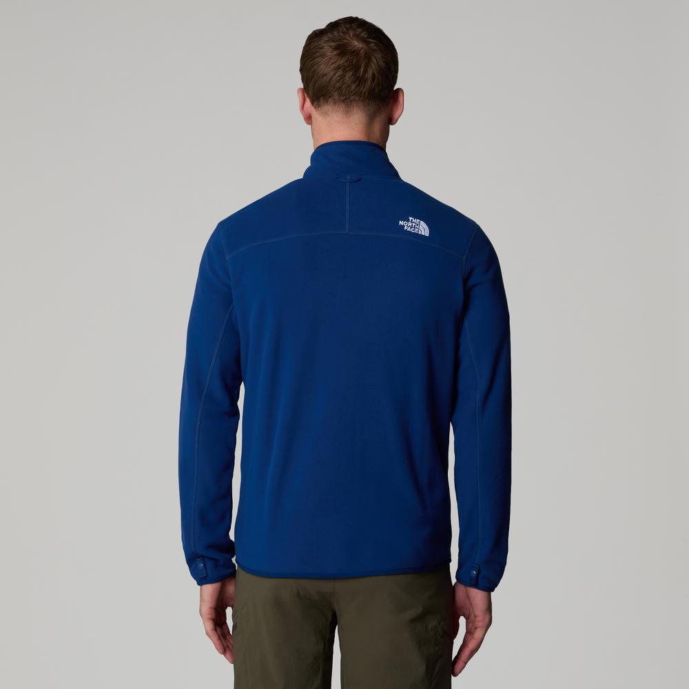 Bluza męska The North Face 100 Glacier Full-Zip Fleece 0A855XD1R1 - granatowe