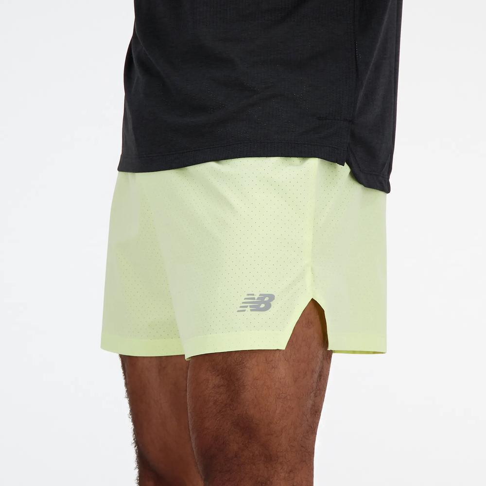 Spodenki New Balance MS41286LLT - żółte