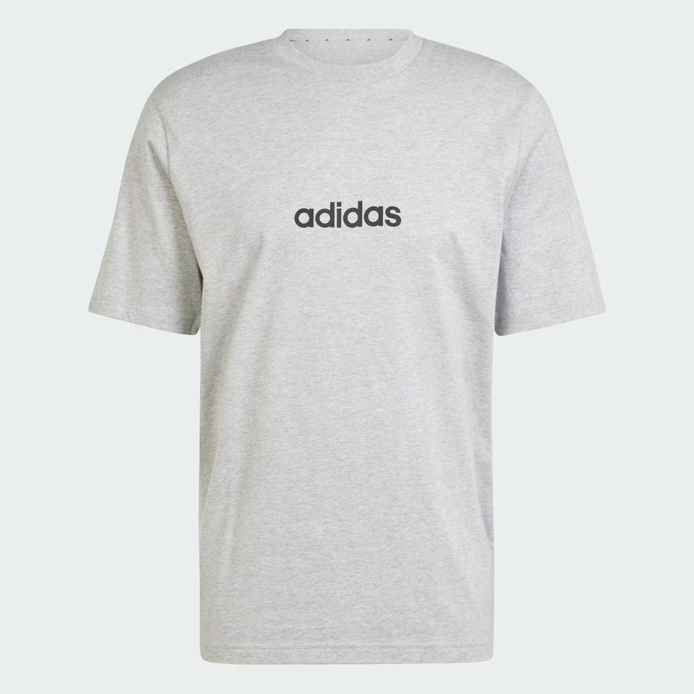 Koszulka męska adidas Sportswear Essentials Linear Single JE9002 - szara