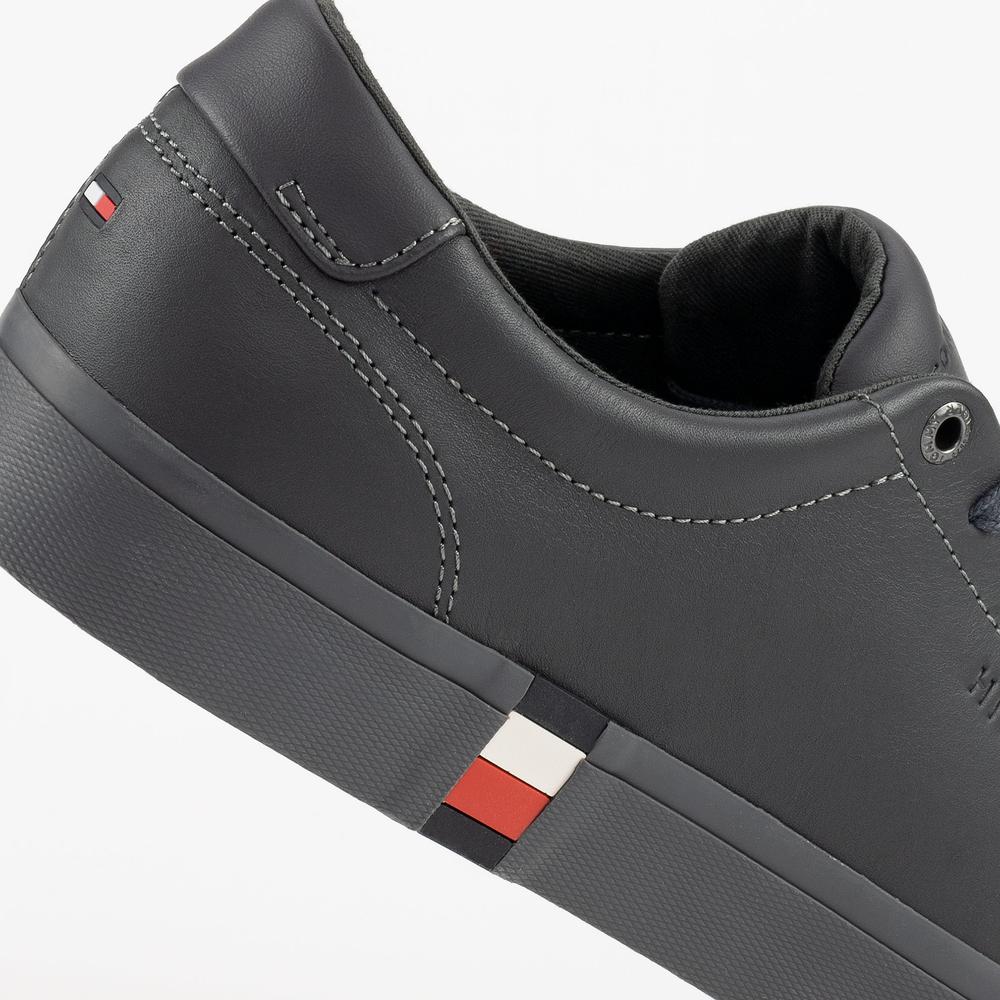 Buty Tommy Hilfiger Modern Vulc Corporate Leather FM0FM04036-PTY - szare