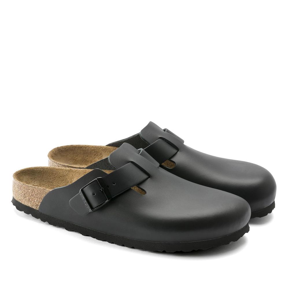 Klapki męskie Birkenstock Boston 60191 - czarne