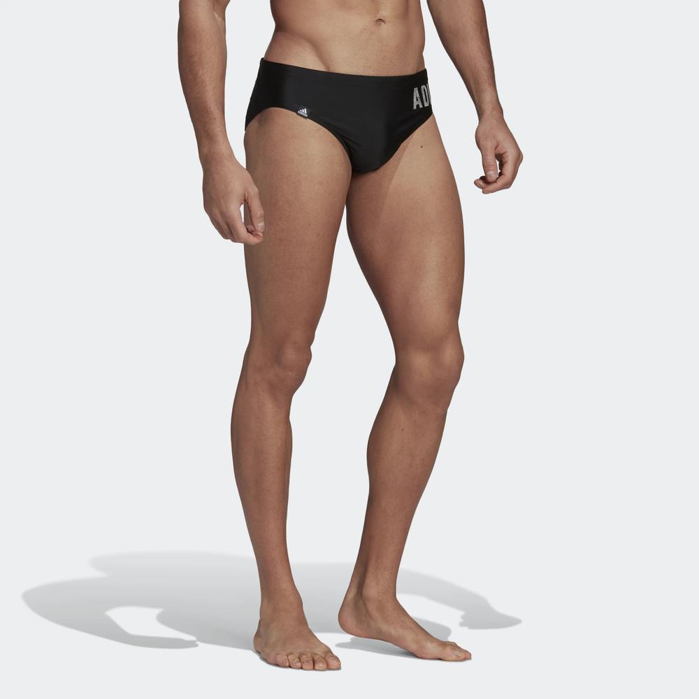 Kąpielówki adidas Wording Swim HA0334 - czarne